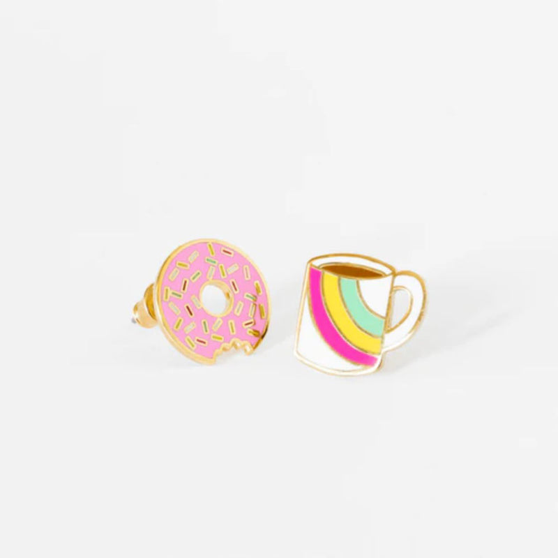 Earrings [Donut and Coffee]