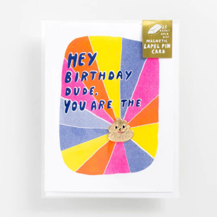 Magnetic Pin Card [ Hey Birthday Dude]